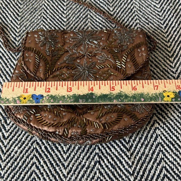 Beautiful Brown Beaded Bag - Picture 7 of 8